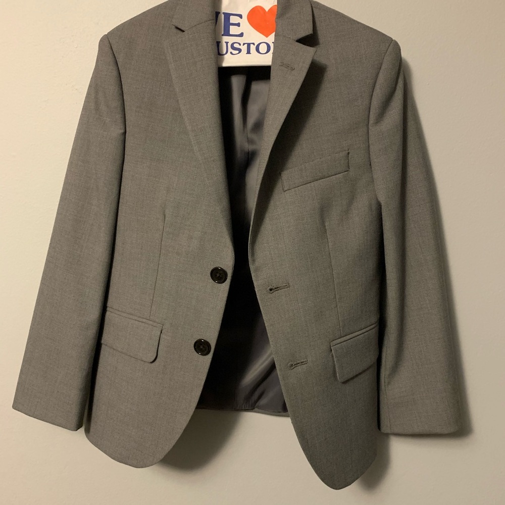 Lauren Ralph Lauren Boys Grey Two Button Blazer 7